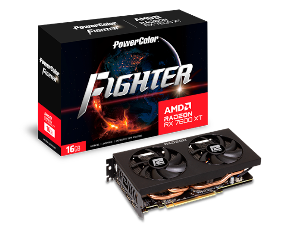 Graficka karta POWER COLOR Fighter RX7600XT 16G-F AMD/16GB/GDDR6/128bit/crna
